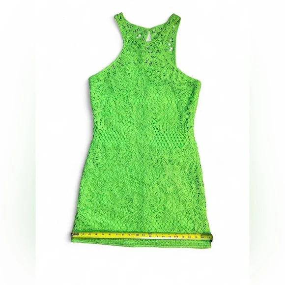 Lilly Pulitzer Bright Green Crochet Dress - Picture 3 of 7